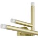 Manhattan LED 5.75 inch Brushed Gold Wall Sconce Wall Light