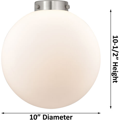 Nouveau 2 Beacon 1 Light 10 inch Matte Black Mini Pendant Ceiling Light in Incandescent, Seedy