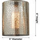 Cobbleskill 5 Light 23 inch Black Antique Brass Chandelier Ceiling Light in Clear