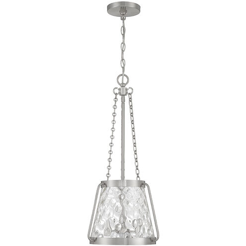 Crawford 3 Light 12 inch Satin Nickel Pendant Ceiling Light