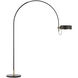 Thomas O'Brien Oso 75 inch 18 watt Modern Iron and Hand-Rubbed Antique Brass Arc Reading Floor Lamp Portable Light