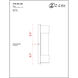 Striate Outdoor Wall Light in Black