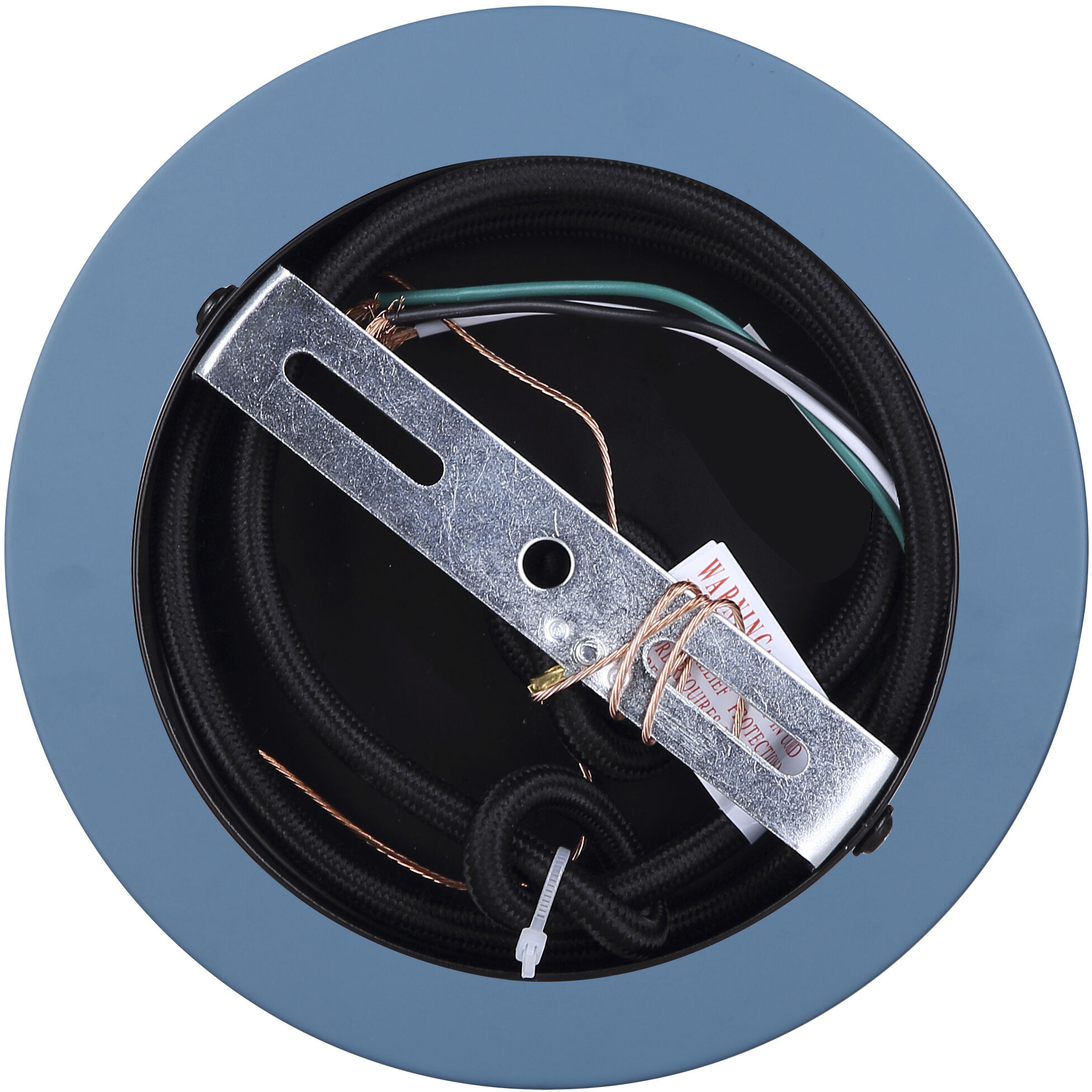 Daylon 1 Light 12.63 inch Matte Blue and Black Pendant Ceiling Light