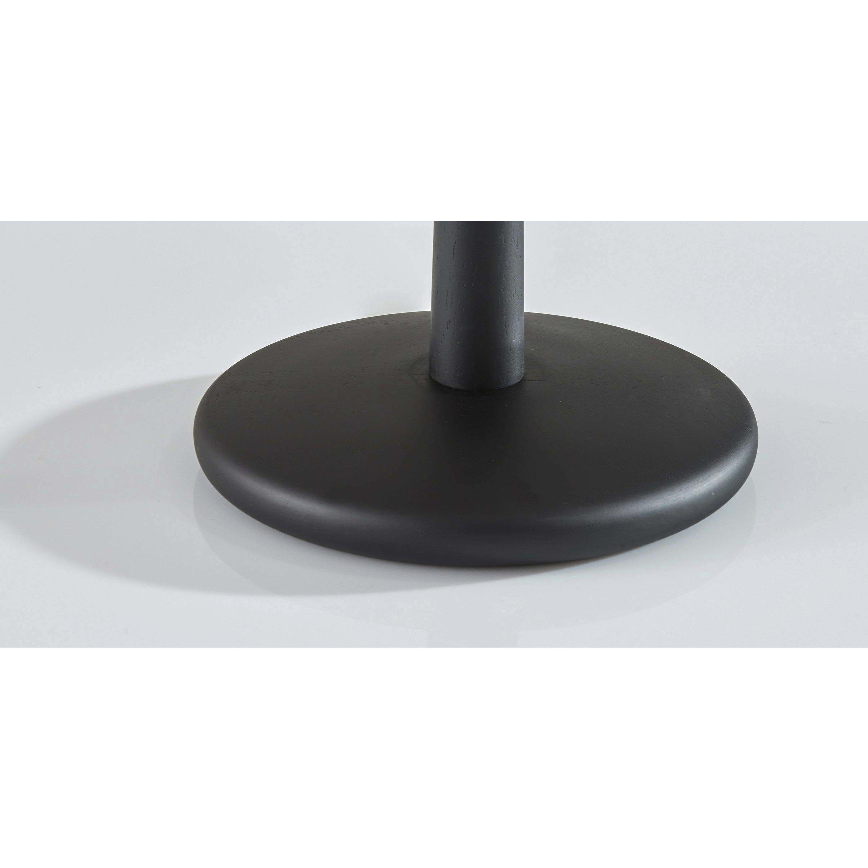 Scallop 28.75 inch 40.00 watt Black Wood Table Lamp Portable Light