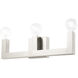 Solna 3 Light 22 inch Brushed Nickel Vanity Sconce Wall Light