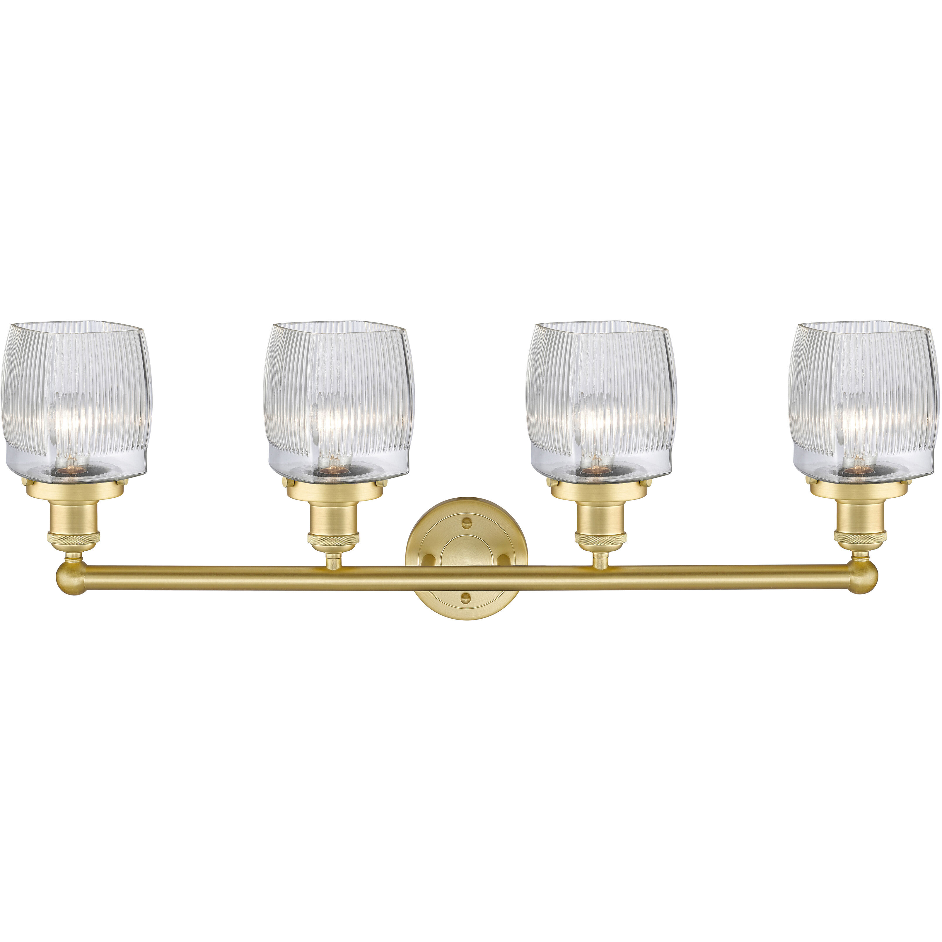Colton 4 Light 33 inch Satin Gold Bath Vanity Light Wall Light