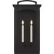 C&M by Chapman & Myers Modesto 2 Light 24.13 inch Textured Black Outdoor Wall Lantern