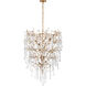 Julie Neill Rayne LED 34 inch Gilded Iron Entry Chandelier Ceiling Light