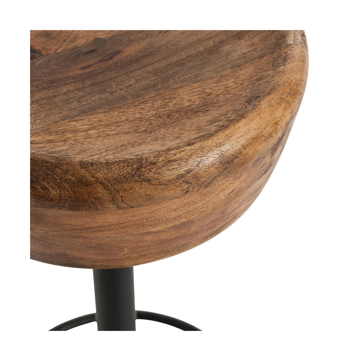 Caymus 24 inch Natural Wood/Natural Iron Counter Stool