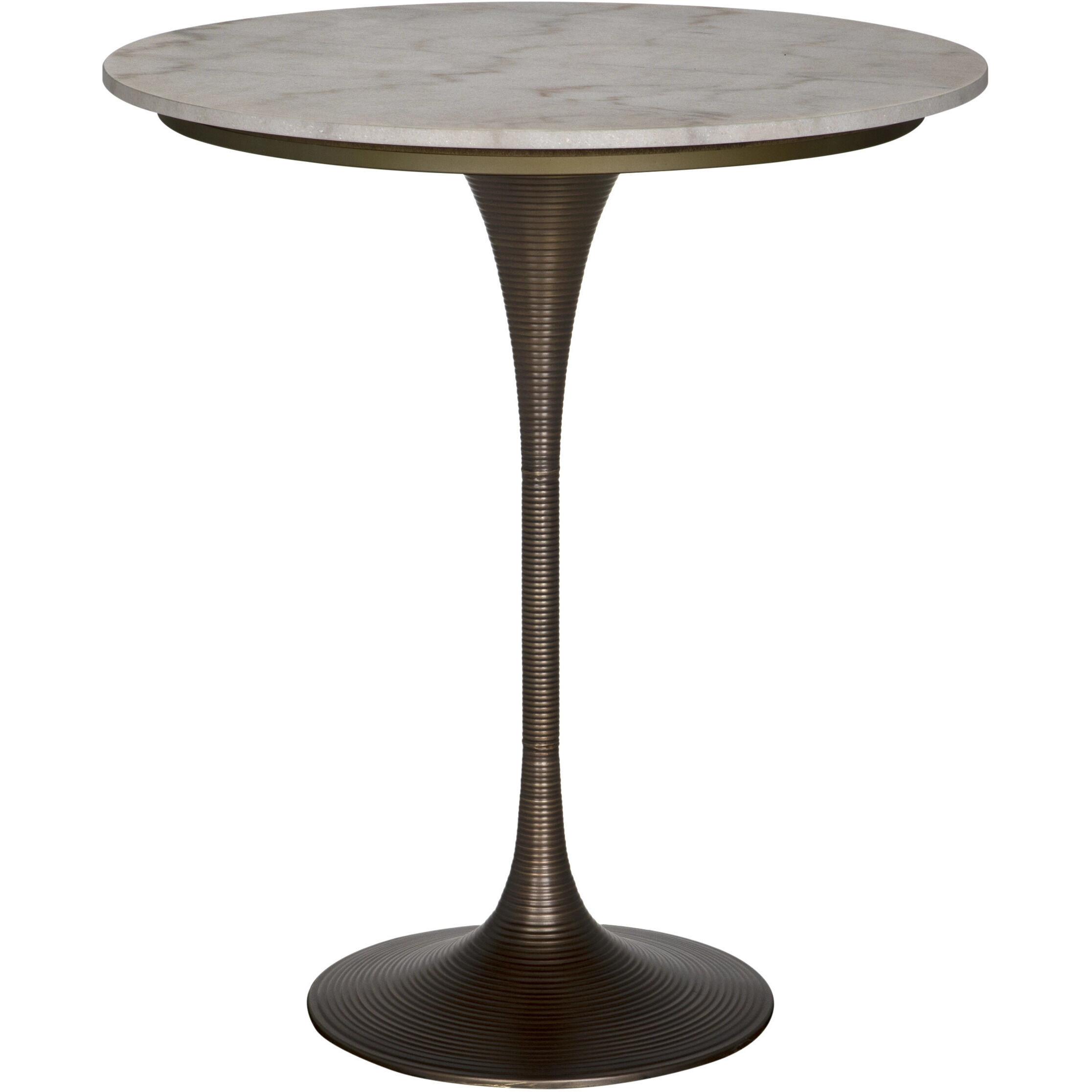 Joni Aged Brass Bar Table