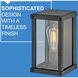 Beckham Outdoor Wall Mount Lantern in Aged Zinc