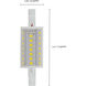 Lumos LED LED J-Type Double Contact Recessed Base 6.00 watt 3000K Light Bulb