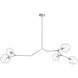 Fairfax Ave. 5 Light 34 inch Matte Chrome Chandelier Ceiling Light