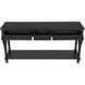Colonial 72 X 20 inch Distressed Black Sofa Table