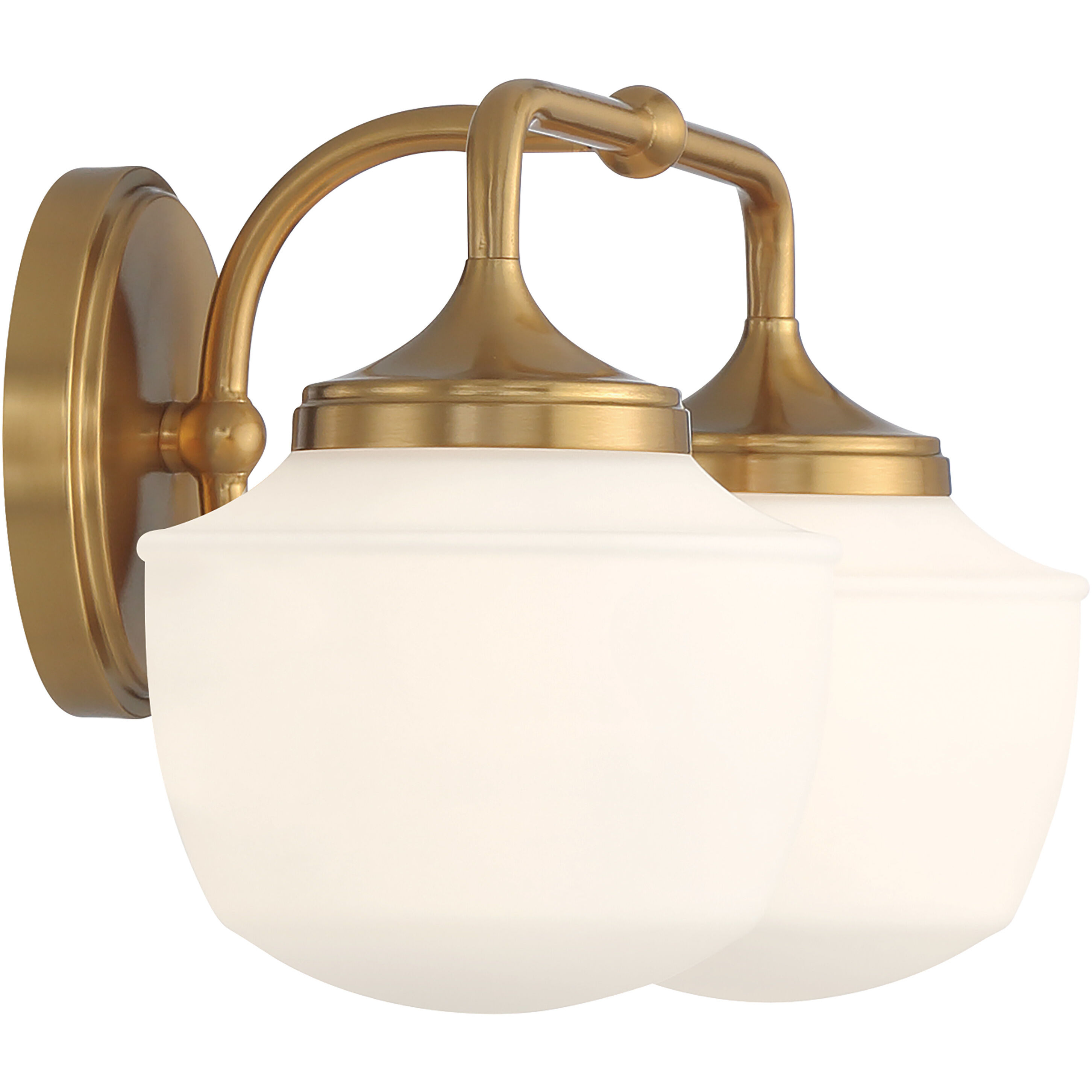 Cornwell 2 Light 16 inch Aged Brass Bath Vanity Wall Light