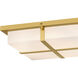 Armstrong LED 14 inch Brushed Gold Flush Mount Ceiling Light, Medium