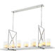 Summit 12 Light 15.35 inch Polished Stainless Steel and Clear Glass and Including Faux Candle Shades Chandelier Ceiling Light
