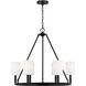 Drew & Jonathan Egmont 6 Light 28 inch Midnight Black Chandelier Ceiling Light