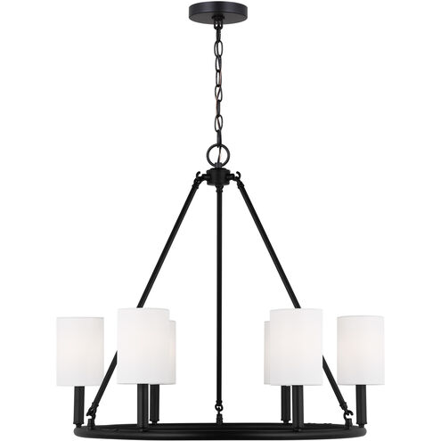 Drew & Jonathan Egmont 6 Light 28 inch Midnight Black Chandelier Ceiling Light