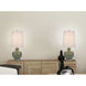 Kawela 27.5 inch 100.00 watt Mustard Green Table Lamp Set Portable Light