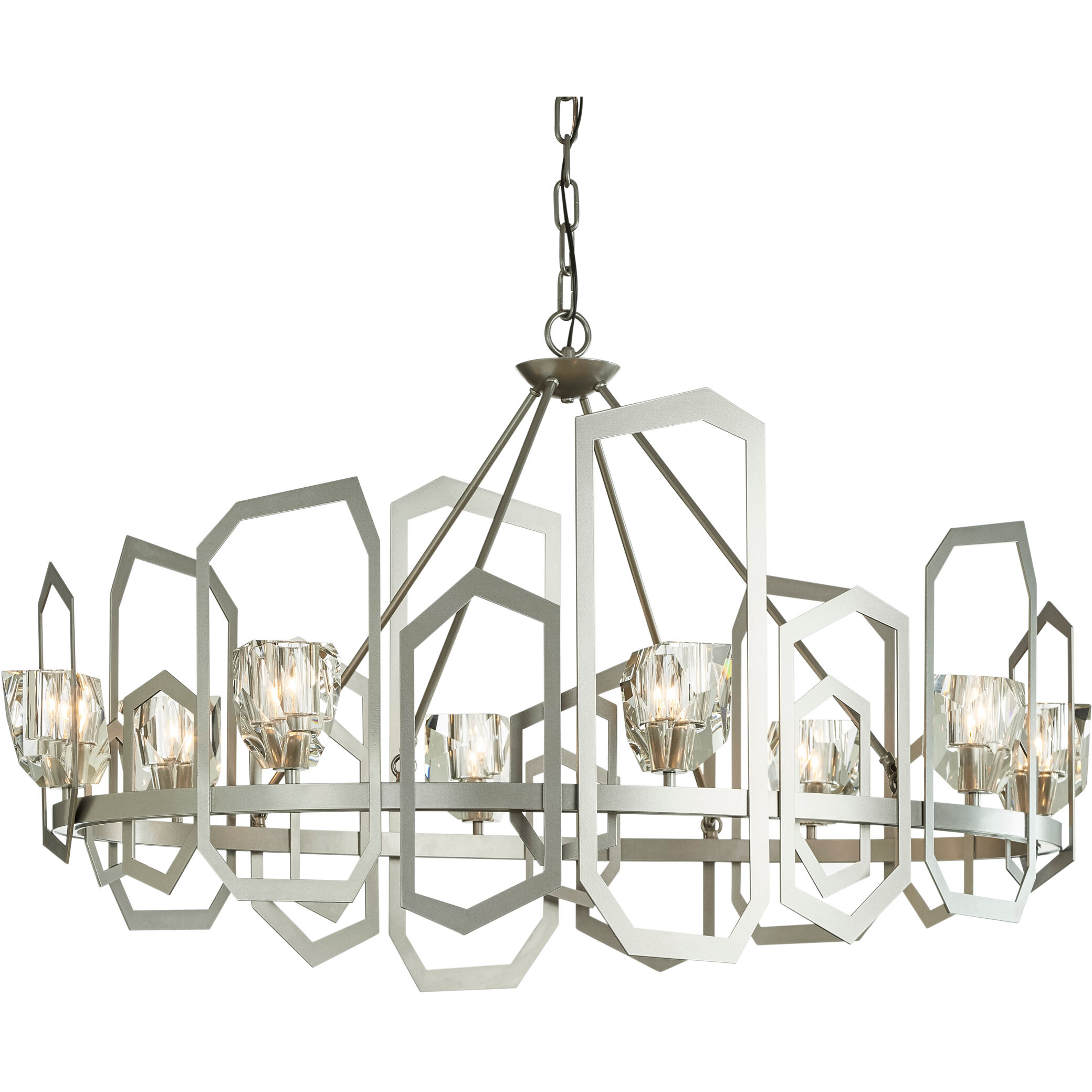Gatsby 8 Light 45.3 inch Vintage Platinum Chandelier Ceiling Light