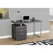 Ramapo 47 X 24 inch Grey and Silver Computer Desk
