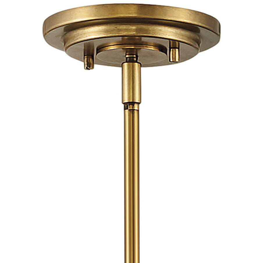 Calvin 4 Light 15 inch Black with Heritage Brass Indoor Pendant Ceiling Light