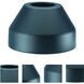 Cast Aluminum 5 inch Matte Black Exterior Lamp Post Flange Base Cover