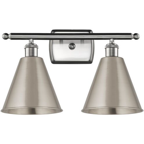 Ballston Cone LED 18 inch Brushed Satin Nickel Bath Vanity Light Wall Light