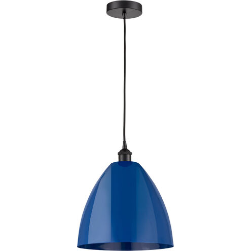 Edison Plymouth Dome 1 Light 12 inch Antique Brass Mini Pendant Ceiling Light