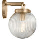 Drew & Jonathan Preston 2 Light 16 inch Satin Brass Bath Vanity Wall Light in Standard