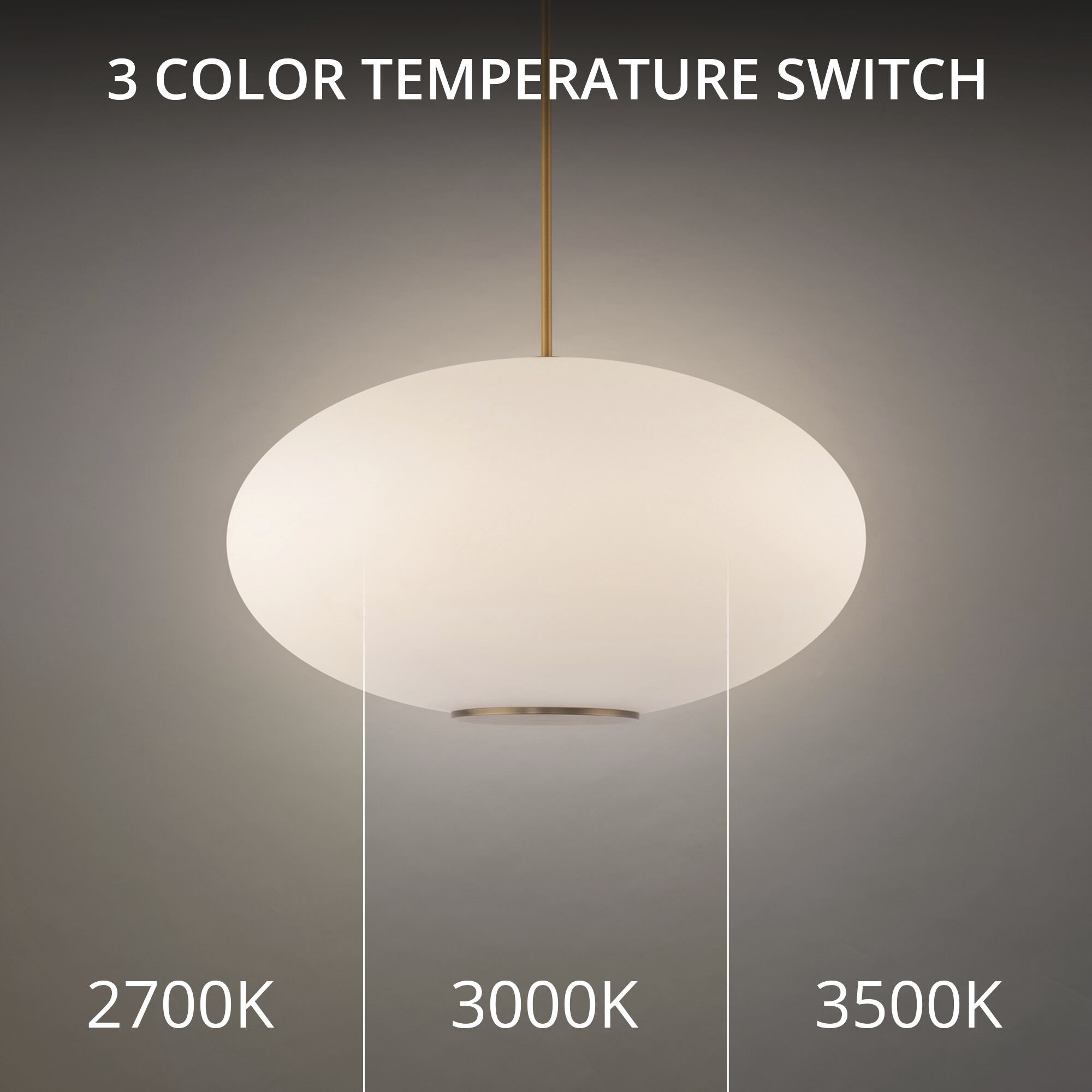 Illusion 1 Light 22.13 inch Aged Brass Pendant Ceiling Light in 3500K