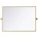Amoura 32 X 24 inch Brass Mirror