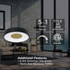 Hazel 1 Light 18 inch Black Flush Mount Ceiling Light