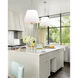 Burdett 8 Light 22 inch Polished Nickel Pendant Ceiling Light