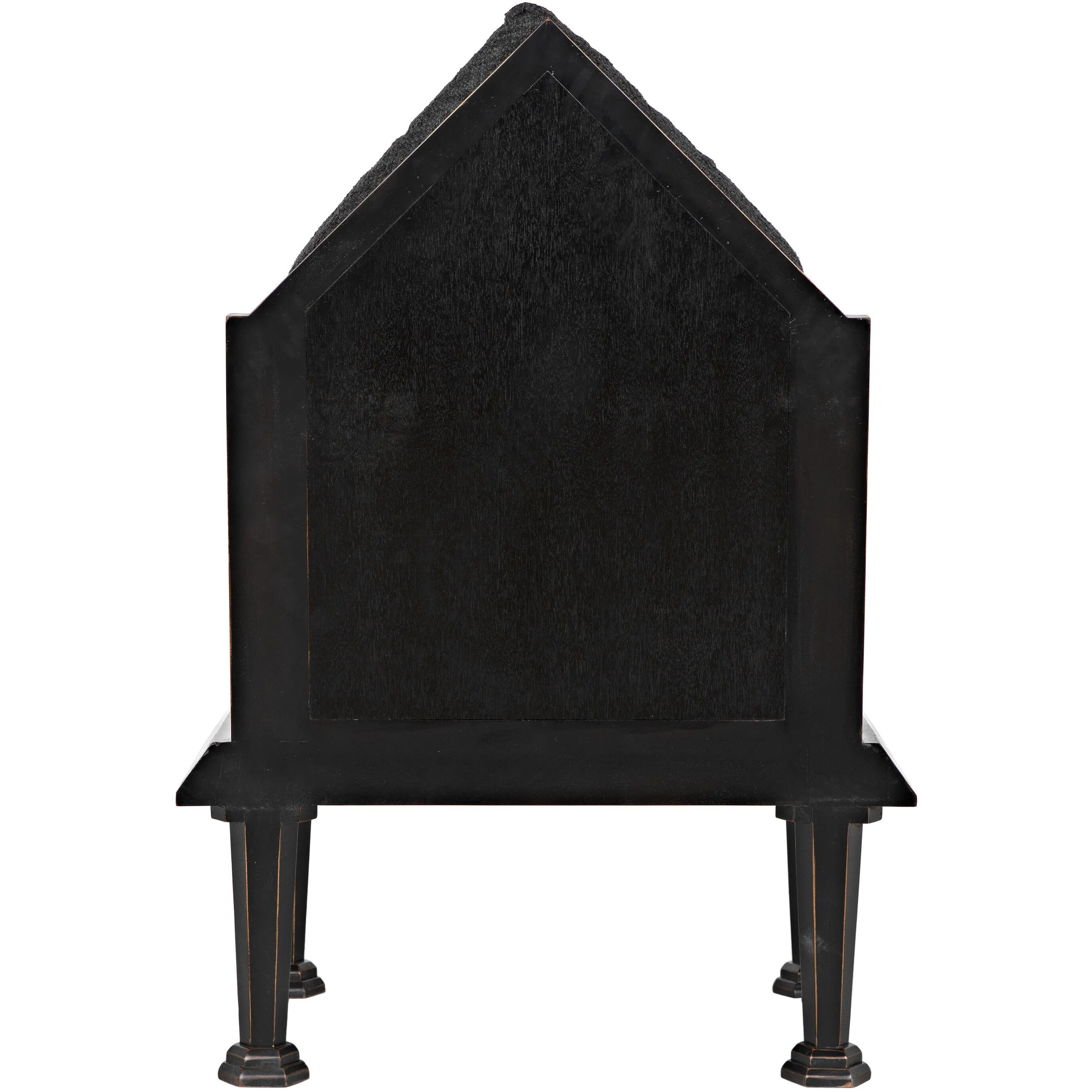 Resurrection Hand-Rubbed Black Occasional Chair