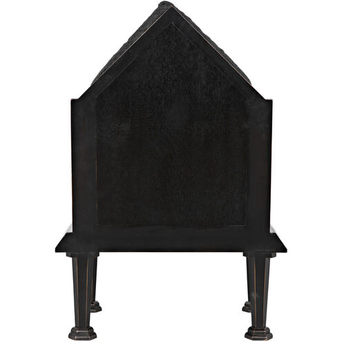 Resurrection Hand-Rubbed Black Occasional Chair