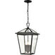 Sabana 4 Light 12 inch Black Outdoor Pendant