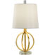 Signature 20 inch 60 watt Antique Gold Table Lamp Portable Light