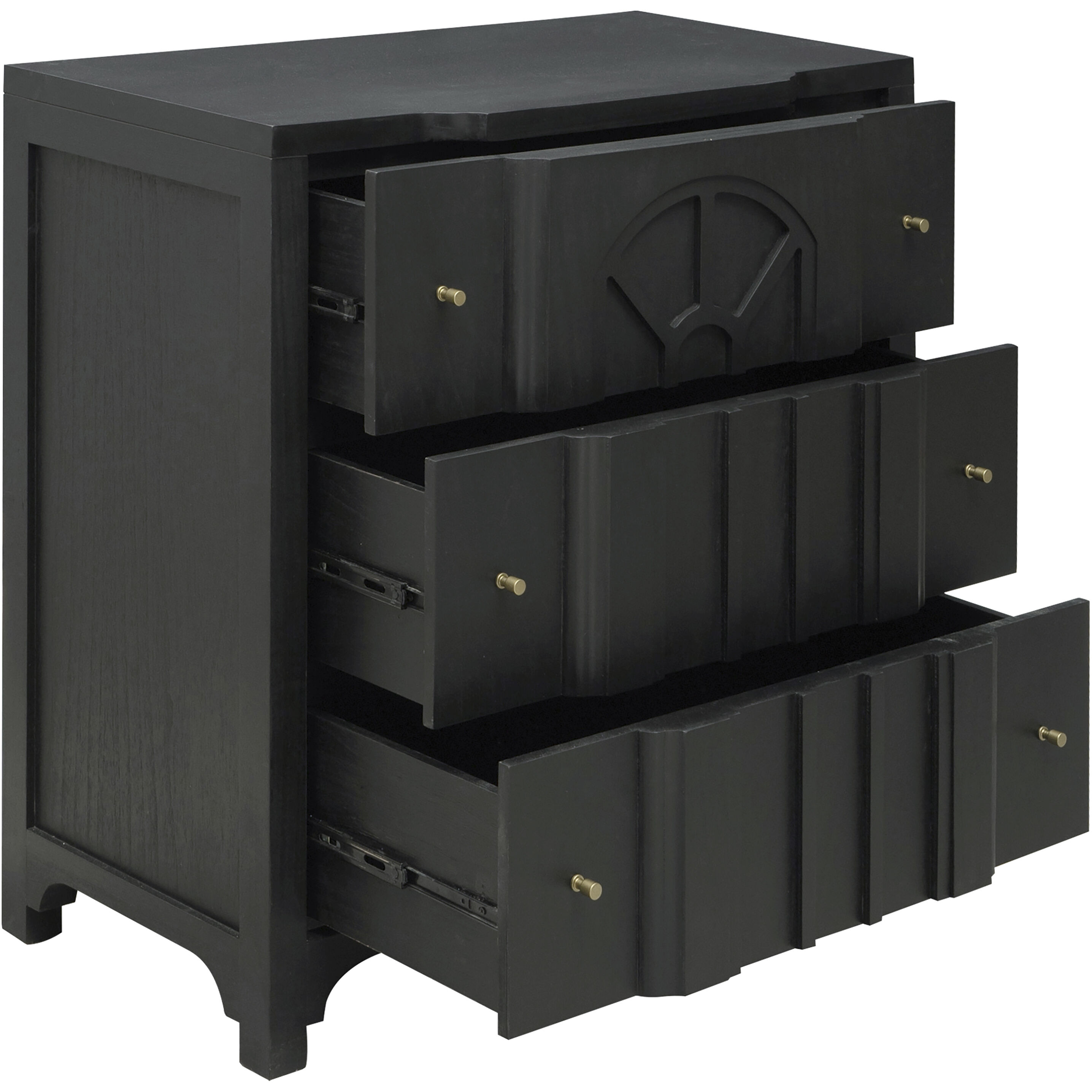 Conrad Kettle Black with Brass Chest