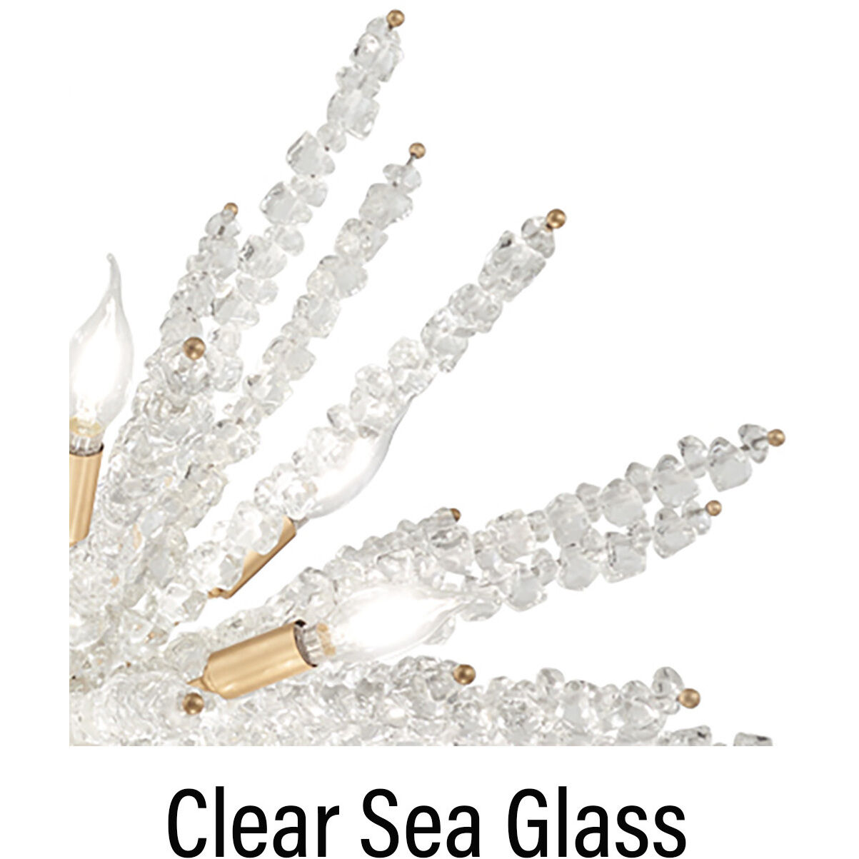 Aisi 16 Light 36 inch Fawn Gold Pendant Ceiling Light