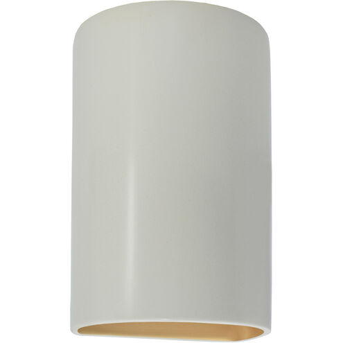 Ambiance Collection LED 13 inch Matte White/Champagne Gold Outdoor Wall Sconce