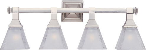 Brentwood 4 Light 28 inch Satin Nickel Bath Light Wall Light