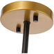 Ryland 1 Light 16 inch Black and Brass Pendant Ceiling Light