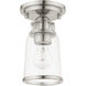 Lawrenceville 1 Light 5 inch Brushed Nickel Flush Mount Ceiling Light