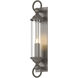 Cavo 1 Light 25.8 inch Coastal Dark Smoke Outdoor Wall Sconce in Clear, Large