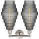 Cascade 2 Light 17 inch Satin Nickel Bath Vanity Light Wall Light in Smoked