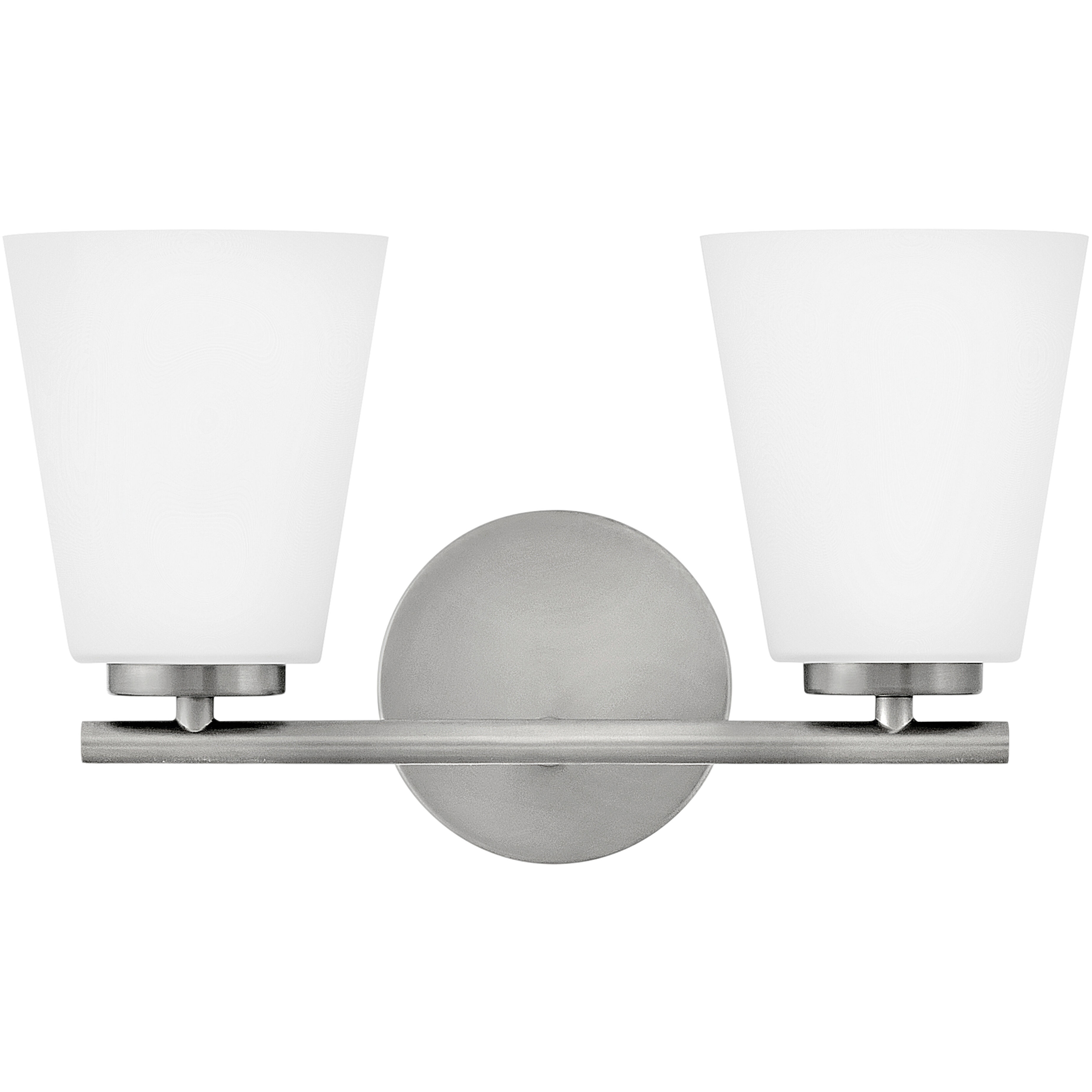 Bri 2 Light 15 inch Brushed Nickel Bath Light Wall Light
