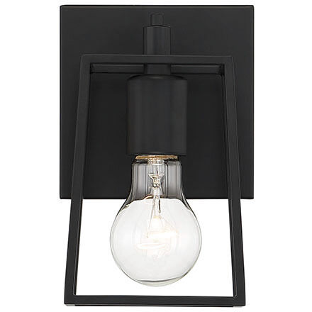 Dunn 1 Light 5 inch Flat Black Wall Sconce Wall Light