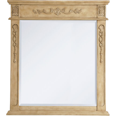 Lenora 36 X 32 inch Antique Beige Wall Mirror in Antique Bronze